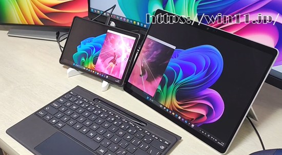 Surface Pro 11 CopilotPC Legion Tab マルチモニタ