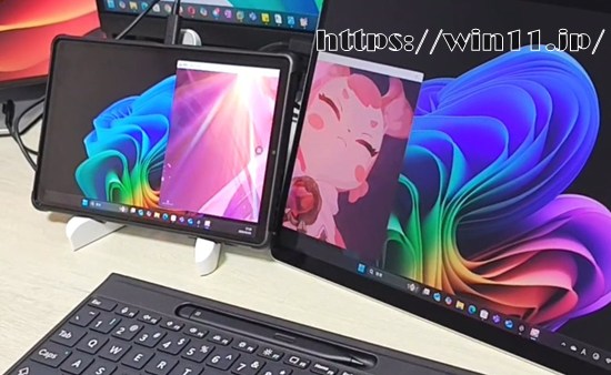 Surface Pro 11 CopilotPC Legion Tab マルチモニタ