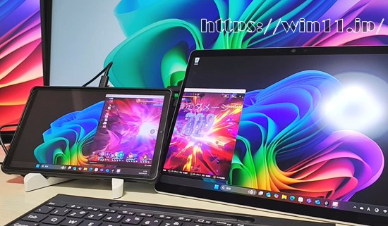 Surface Pro 11 CopilotPC Legion Tab マルチモニタ