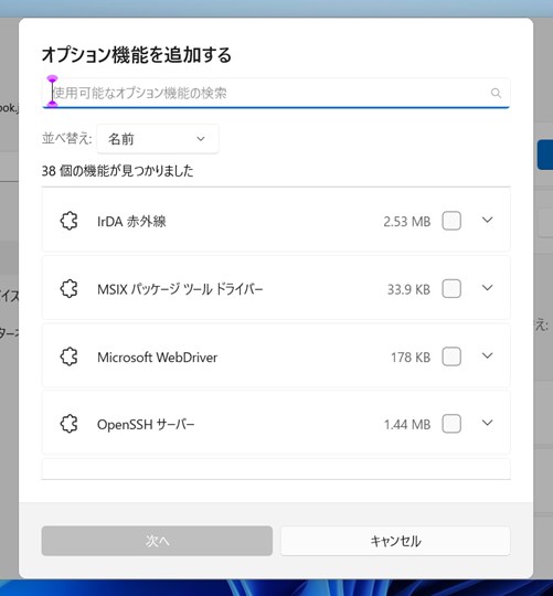 Windows 11のオプション機能を導入する